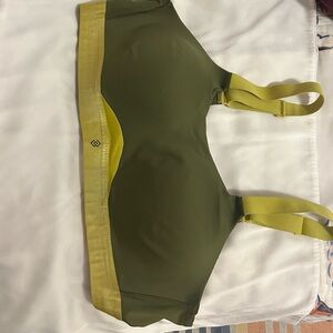 Green and Yellow Sports Bra